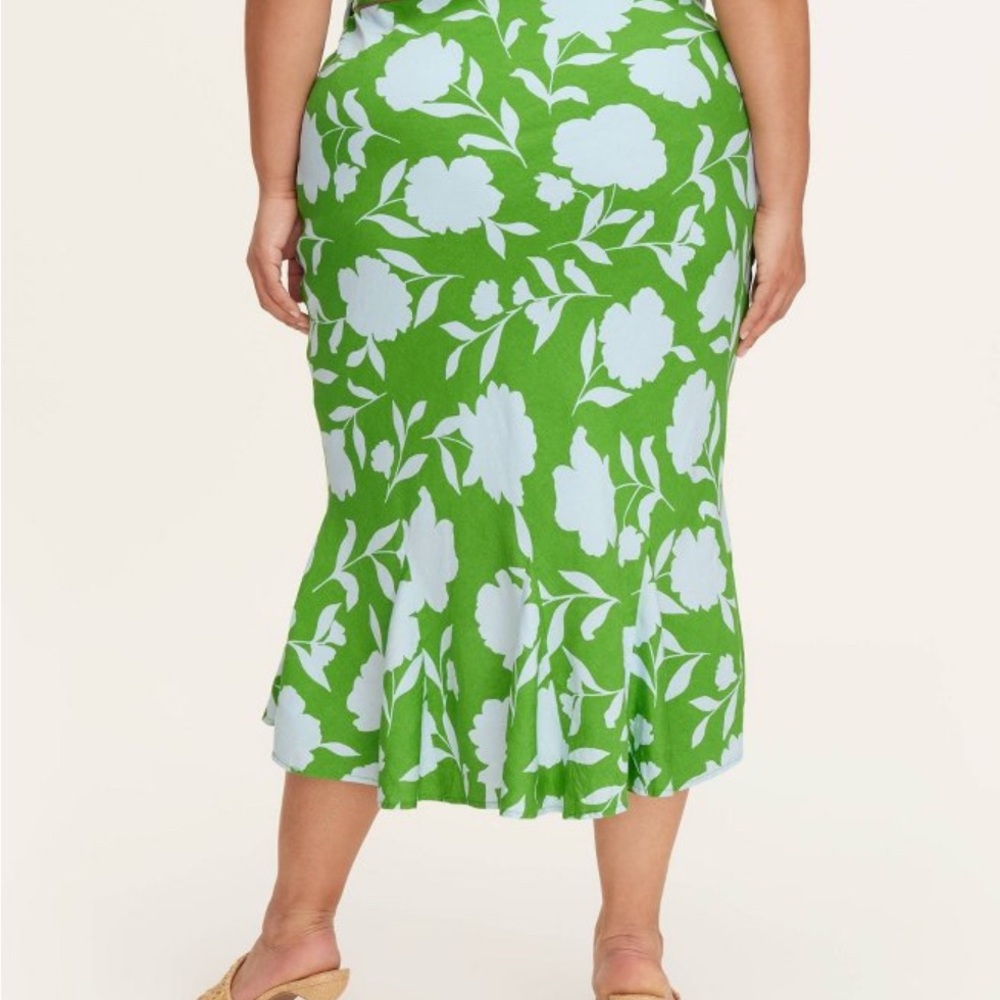 kate spade x Target - Women’s Classic Rose Linen Fit and Flare Midi Skirt - NWT